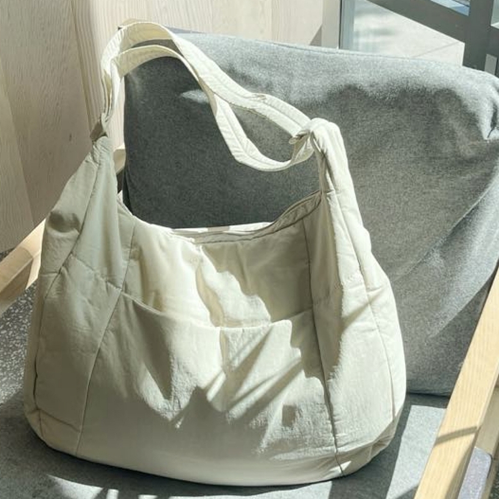 =GEN 'AYCC' All You Can Carry Nylon Cream Puff Crossbody Bag